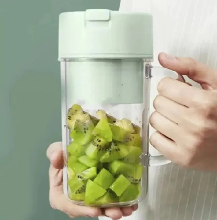 Professional Mini Juicer Portable Blender & Smoothie Maker with Built In Straw | Compact Fruit Extractor for Travel & Home Use