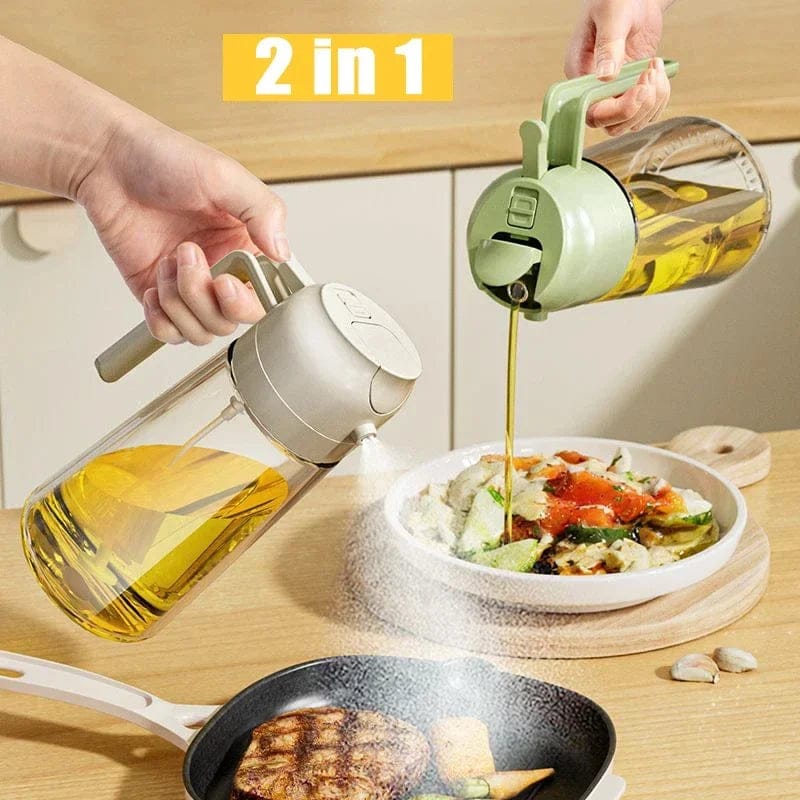 2 in 1 Oil Sprayer Bottle for Kitchen